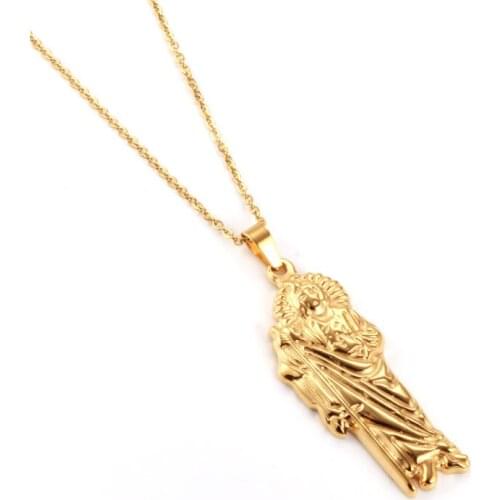OUFEI Catholic Necklace Stainless Steel Jewelry Chains Necklaces & Pendants Fashion Jewelry Accessories Free Shipping