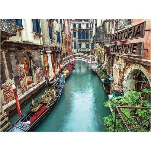 Full Square/Round drill 5D DIY Diamond embroidery Venice waterway Diamond Painting Cross Stitch Rhinestone Mosaic decoration H78