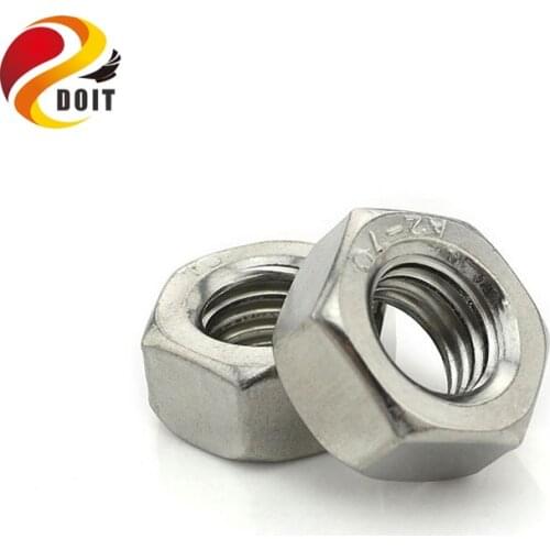 DOIT 100pcs/pack M4 Nuts A2 Stainless Steel Hex Nuts To Fit Our Bolts and Screws