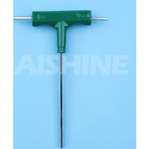 4mm Tip Dia T Shape Handle Six Points Hex Key Wrench For Stihl Husqvarna Chinese Chainsaw Trimmer Brushcutter Repair Tools