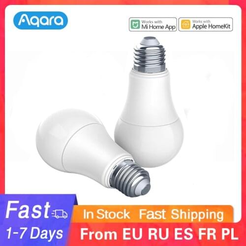 New Xiaomi Aqara Zigbee Smart White Color LED Bulb 9W E27 2700K-6500K 806lum smart Light Work with MI Home App
