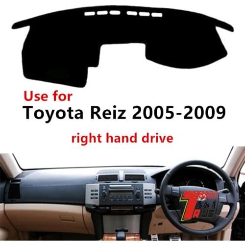 TAIJS Fashion Design Right Hand Drive Cloth Bottom Car Dashboard Cover Carpet Fit for TOYOTA Reiz 2005-2009