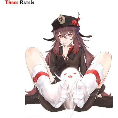 Three Ratels A321 Hu Tao Game Genshin Impact Sticke For DIY Laptop Phone Guitar Suitcase Skateboard Toy Cute Girl Anime Decal