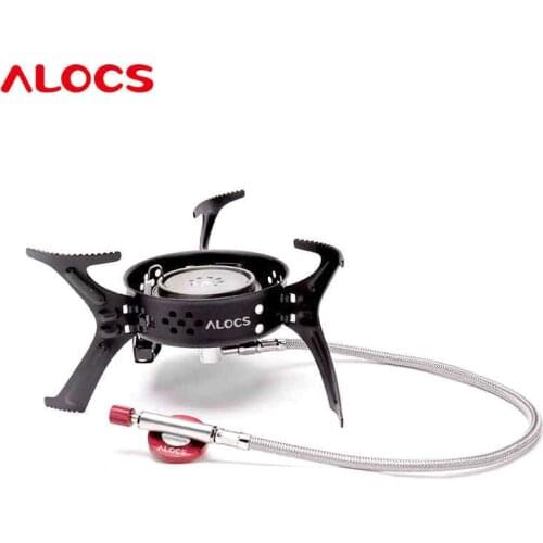 Alocs Mini Ultralight Gas Stove Outdoor Portable Propane Gas Stove Split Gas Stove for Camping Hiking Cookware Picnic Furnace