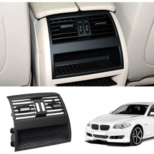 Rear Center Console Fresh Air Outlet Vent Grille Cover With Button Interior Accessory For BMW 5 Series 530D 525D 535D F10 F18