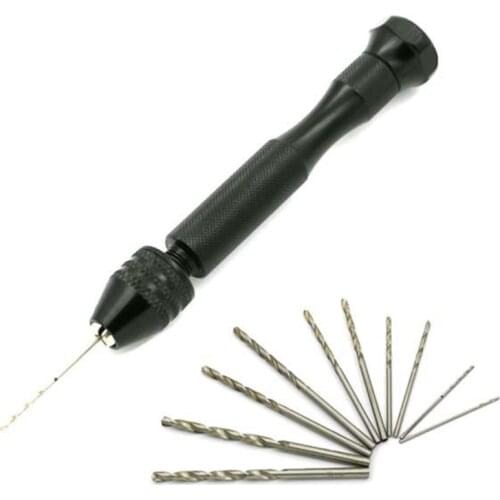 1 Set Mini Steel Hand Drill Bits Handmade Jewelry Resin Mold Tools Hole Maker Puncher