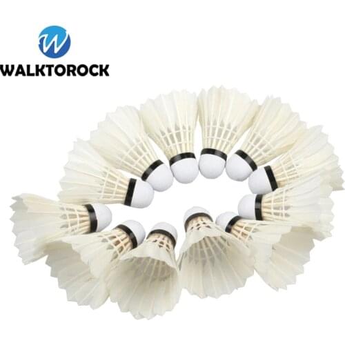 12pc Professional Durable Shuttle Cock SHUANGLIAN First Grade Badminton Shuttlecock Training Match Sport Badminton