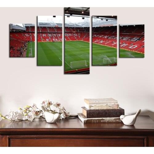 Print Painting Canvas 5 Pieces/Pcs Famous Football Field Sports Stadium Kids Room Decor Wall Art Modular Picture Frame Poster