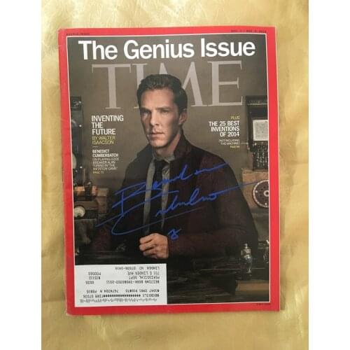Hand signed Benedict Cumberba autographed TIME magazine blue ink limited 112019