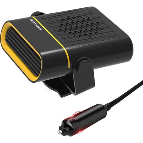Car Heater 12/24V 150/260W 180 degree Adjustmen 2 IN 1 Electric Heater Cooling Fan Air Purifier Windscreen Defogging Defrost
