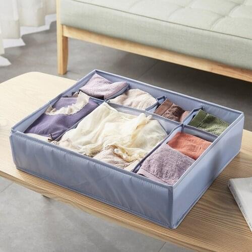 Hot Sale Houseware Closet Underwear Organizer Drawer Divider Multi-size Foldable Storage Boxes Underwear Closet For Ties Socks