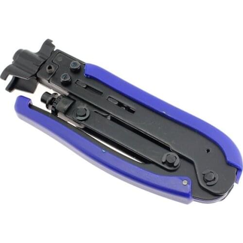 DIY 75-5 Cable CCAV Satellite TV Connector Toolkit Suite with 10 F Connector