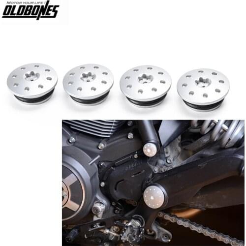 For Ducati Scrambler CNC Frame Plug Swingarm plug Insert Kit and Swingarm Plug Aluminum Anodised