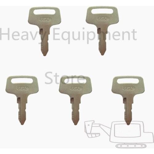 5 Pcs 37410-55150 Ignition Switch Starter Key For Kubota Tractor Mower Fit Several Models