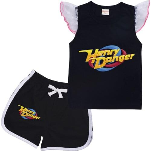 Henry Danger New T-shirt pants shorts leisure sports suit chill sets 2 piece sets costumes for kids boys summer toddler pajamas