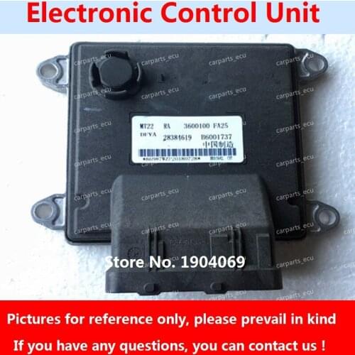 Engine Computer Board B6001737 28384619 3600100-FA25 MT22 ECU B6001584 3600100-FB01 28350256 For Dongfengfengguang Car