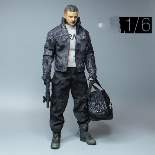 1/6 Soldiers Black Combat Pants Cargo Pants Model for 12 " Action Figure Doll Body