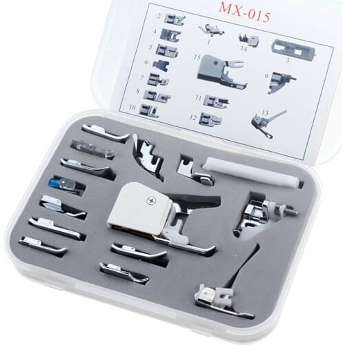 15 Pcs/Set Multifunction Sewing Machine Accessories Sewing Machine Presser Foot Set With Presser Foot