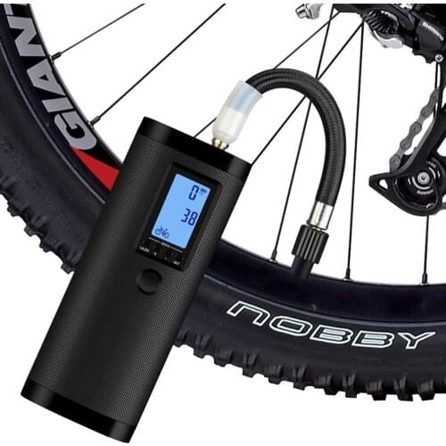 Mini Bick Inflator Pump USB Charging Bicycle Air Compressor Portable Electric Inflatable Pump Rechargeable Motor Bike Barometer