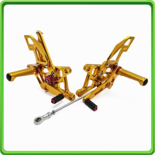 Adjustable Rearsets Rear set Footrest Foot Pegs Pedal for Honda CBR 250 R CBR250R 2011 2012 2013 2014 2015 Gold