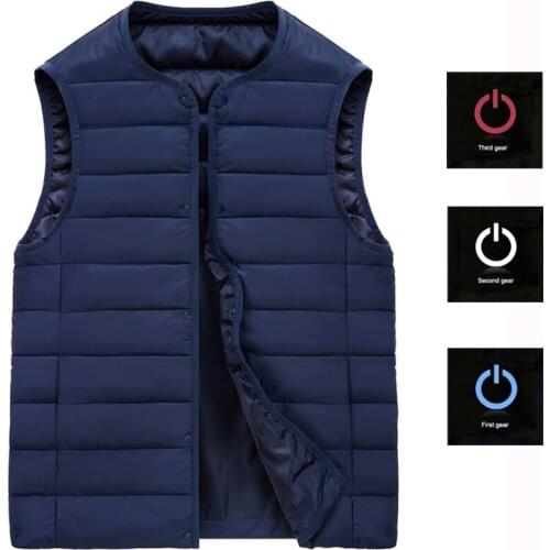 2019 New Smart Hiking USB Heated Vest Winter Heated Jacket Men Women Electric Heating Clothes Carbon Fiber Warm Jacket M~5XL