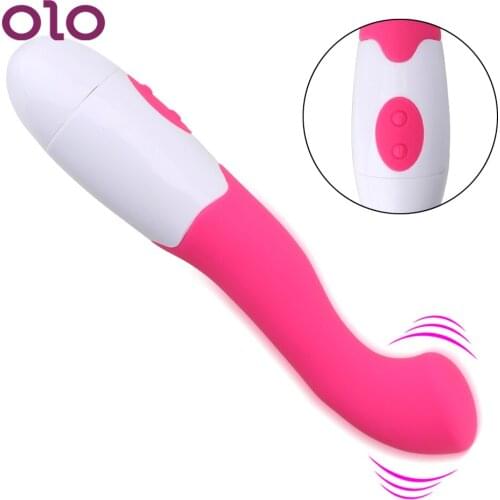 OLO 30 Speeds Dildo Vibrator G-spot Female Masturbator Vagina Clitoris Stimulator Sex Toy for Women AV Magic Wand Massager