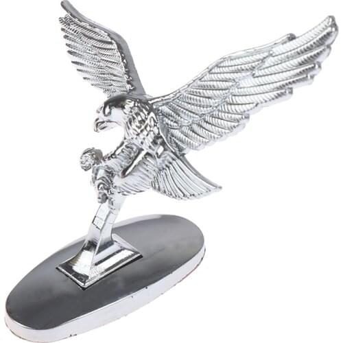 Car Front Cover Chrome Hood Ornament Badge 3D Emblem Angel Eagle For Auto Car High quality metal material car accession
