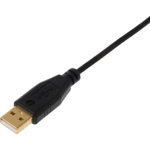 Gold Plated Durable Nylon Braided Line USB Mouse Cable Replacement Wire for razer Imperator Gaming Mouse P9YA