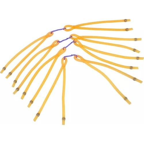 10Pcs/set Card Ball Fishing Rubber Band Shooting Fish Slingshot Elastic High Quality Powerful Shooting Fish Rubber Tube