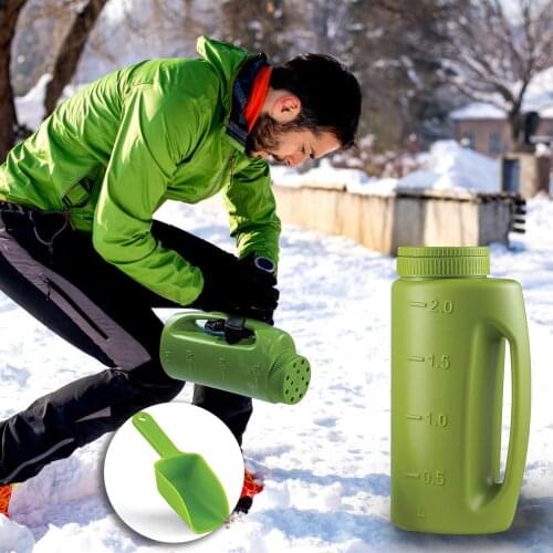 Handheld Spreader For Snow And Ice Seed Spreader Bottle For Grass Seed Disseminators Garden Pots Shovel Home Vegetable Patch