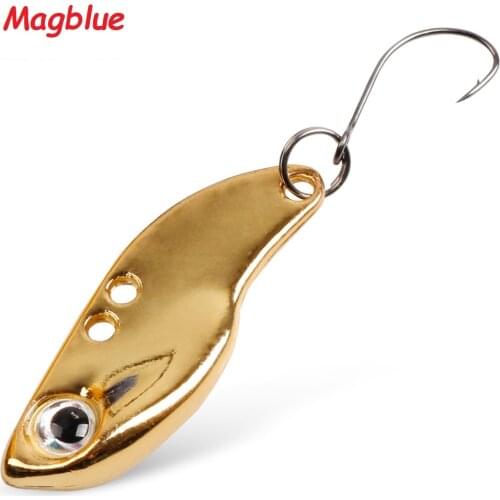 MAGBLUE 1Pcs Fishing Lures Metal Vib Wobblers MiNi Hard Bait Artificial 3D Eye Bait Trout Pesca Bass Pike Perch Fishing Tackle