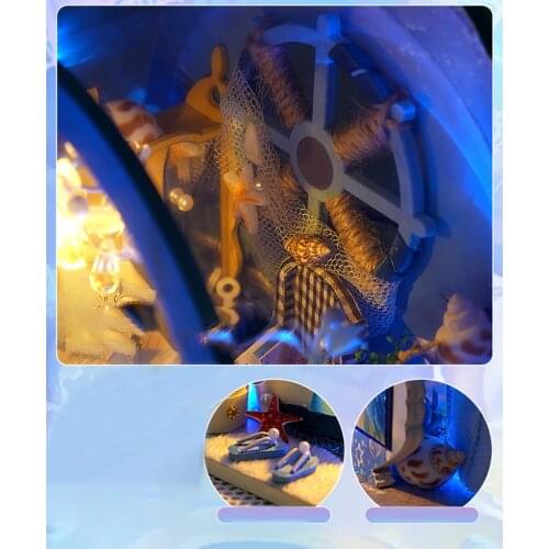 Assemble DIY Miniature DollHouse with Furniture Kits Puzzle Adults Gift