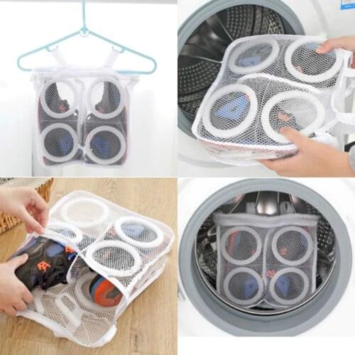 Washing Sneaker Tennis Laundry Net Hanging Wash Bag Shoes Boot Cleaner Dry Shoe Home Organizer Portable Laundry Washing Bags
