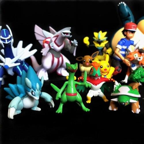 TAKARA TOMY Genuine Pokemon Hawlucha Eevee Zeraora MC Cute Action Figure Model Toys