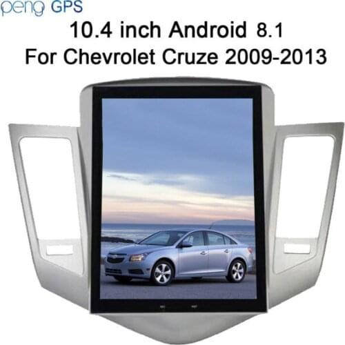 Tesla style Android 8.1 Car Radio GPS Navigation Headunit for Chevrolet Cruze 2009-2013 SatNav Multimedia Car Stereo Video Audio