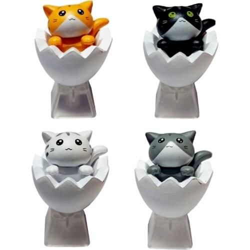 YYDS Only Keycap,DIY ABS Bottom Backlit Cat Keycap for Mechanical Keyboard Installation OEM Profile R4 Childrens Gifts