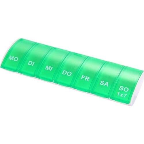 1PC 7 Days Pill Medicine Box Weekly Tablet Holder Storage Organizer Container Case Pill Box Splitters 4 Colors