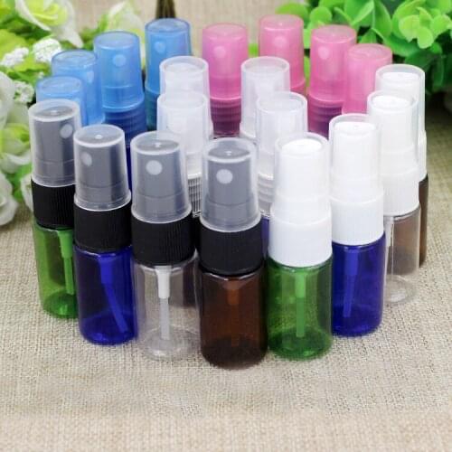 10/50/100pcs Empty 10ml Clear plastic cosmetic toner liquid sprayer atomizer bottles Perfume Fragrance PET refillable containers