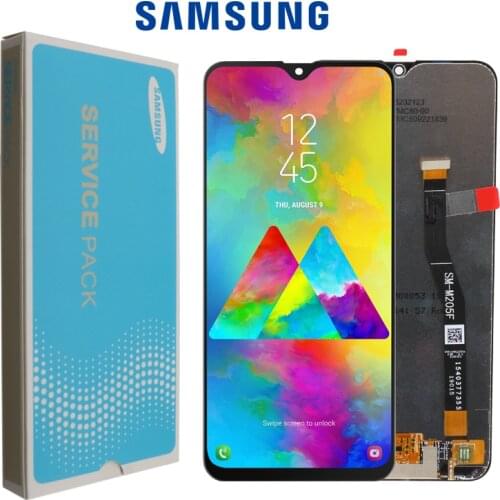 10pcs/lot 6.3'' AMOLED For SAMSUNG Galaxy M20 2019 SM-M205 M205F LCD Display Touch Screen Digitizer Assembly replacement parts