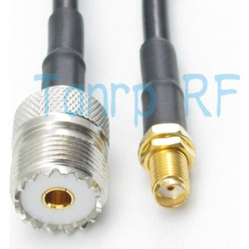 Free shipping! 6FEET RF Pigtail coaxial jumper extension cable RG58 cable 2MUHF female plug to SMA female jack 200CM