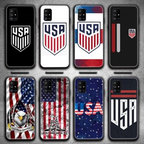 America USA Flag Phone Case For Samsung Galaxy A52 A21S A02S A12 A31 A81 A10 A30 A40 A50 A70 A80 A71 A51 5G