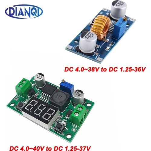 DC-DC Buck Step Down Module LM2596 DC/DC 4.0~40V to 1.25-37V Adjustable Voltage Regulator With LED Voltmeter