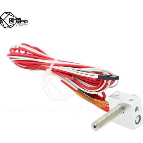 DIY Hotend Kit Nozzle MK8 Extruder Throat Heater 1.75mm/0.4mm Extruder Heater Block For Anet A2 A8 3D Printer Parts