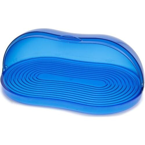 EWs Kitchenware Acrylic Blue Color Bread Box