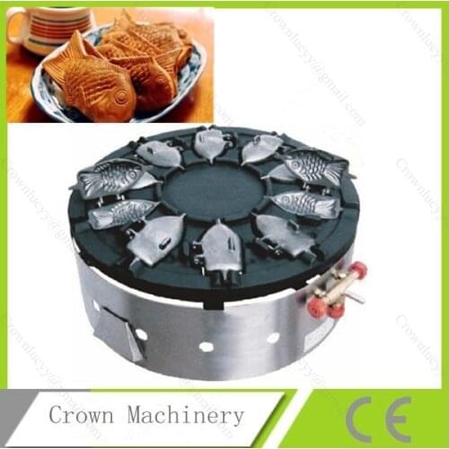 LPG Gas fish waffle baker ;Gas tayaki maker;taiyaki machine