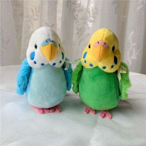 14 cm Budgie Plush Toys Soft Real Life Budgerigar Stuffed Animals Toy Realistic Birds Stuffed Toys Gifts For Kids Children