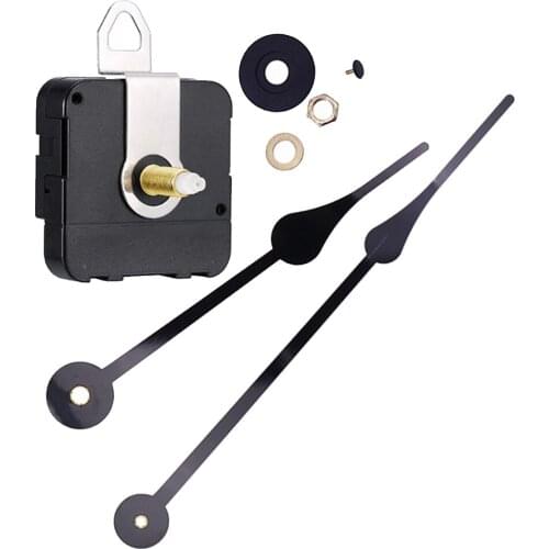 Useful Silent Large Wall Clock Quartz Clock Movement Mechanism Hands Repair Tool Part Kit DIY Black Quartz Wall Clock