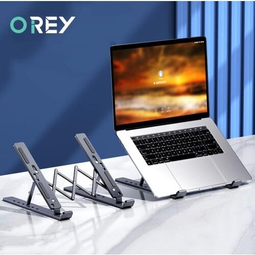 Portable Laptop Stand Aluminium Foldable Notebook Support Laptop Base Macbook Pro Holder Adjustable Bracket Computer Accessories