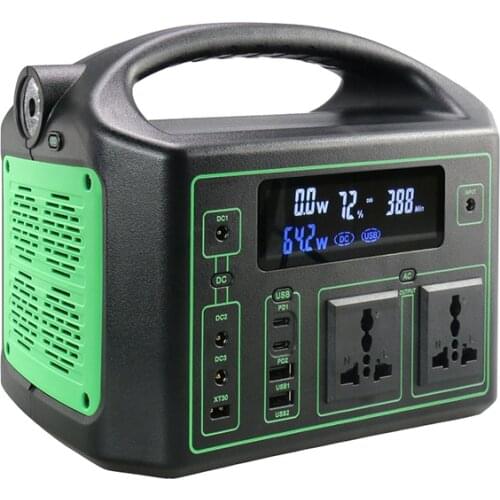 Portable solar power station for remote business 120 220V AC outlets 90,000mah 329WH mobile 300W charge DC 5V-24V