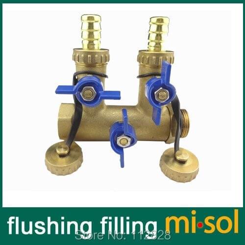 Flushing and filling unit for solar water heater, for solar hot water